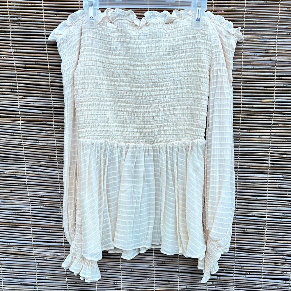 Judith March size small cream top